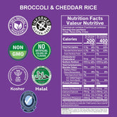 Eat Regal Broccoli & Cheddar Rice Cup, Gluten-Free, Ready in 60 Seconds, 8.8 Oz, Pack of 6 - Regal Kitchen Store